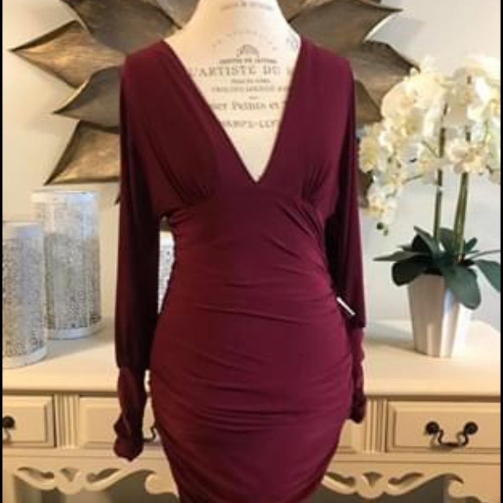 NWT Wine Midi Dress